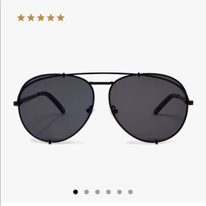 DIFF Matte Black Koko Aviators